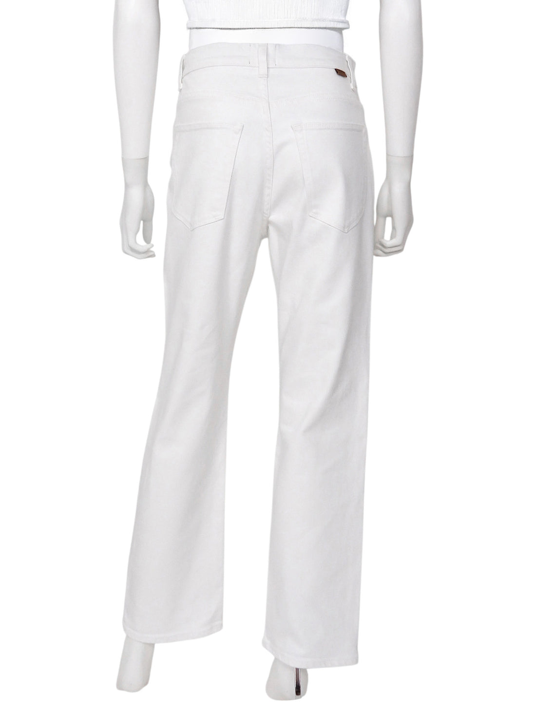Jamie Haller White High Straight Denim Jeans - 27