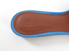 Loro Piana Blue Suede Summer Charms Slide Flat Sandals - 36.5
