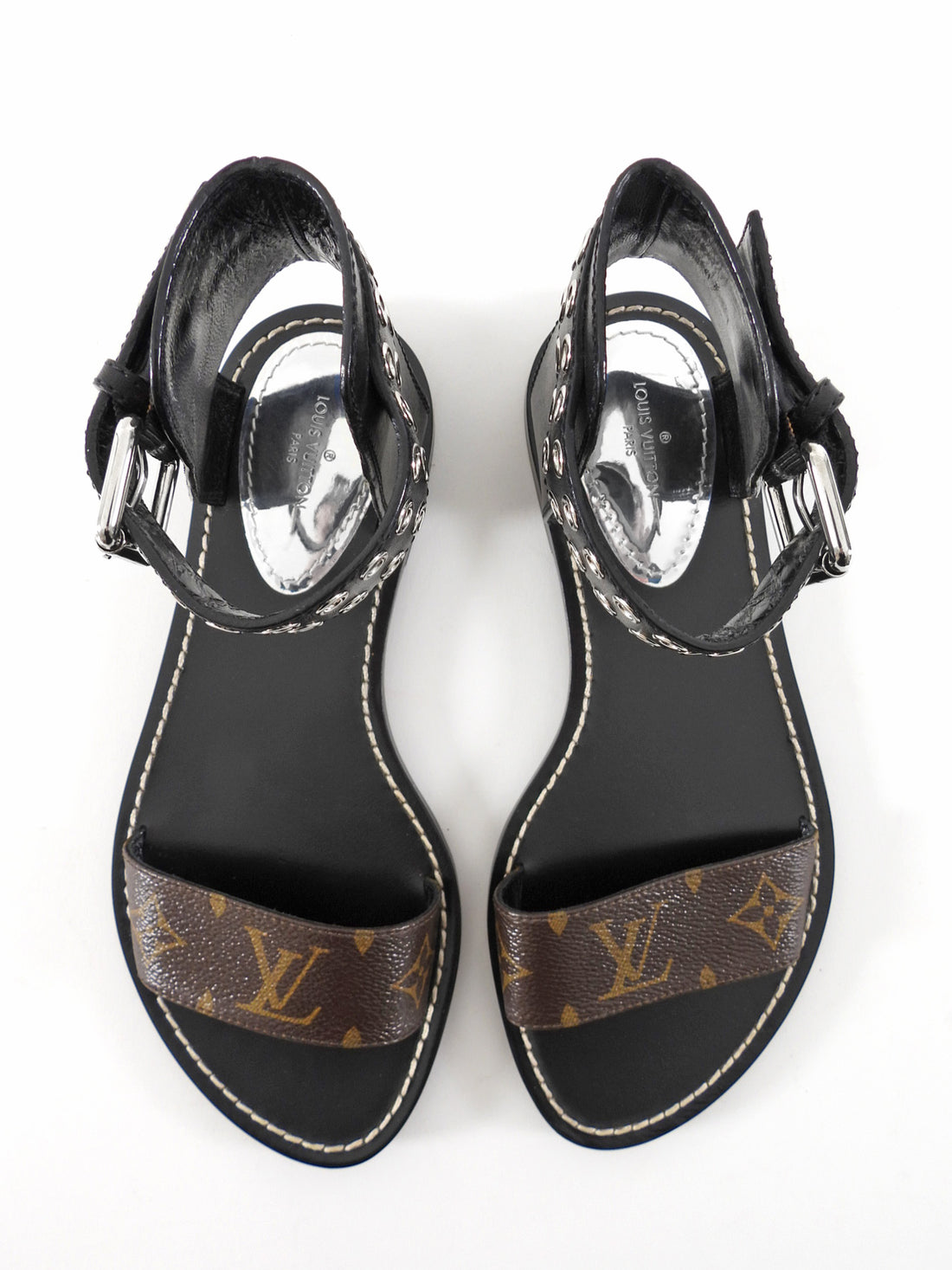 Louis Vuitton Nomad Monogram Canvas Grommet Sandals - 37