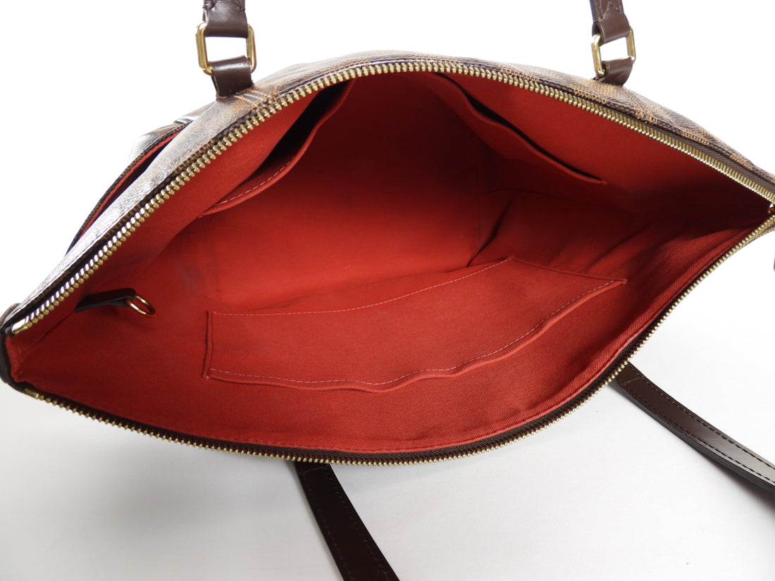Louis Vuitton Totally MM Damier Ebene Coated Canvas Shoulder Tote Bag