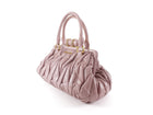 Miu Miu Metelasse Quilted Rose Quartz Pink Leather Frame Bag