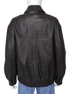 Aritzia Dark Brown Jones Leather Zip Bomber Jacket - XS