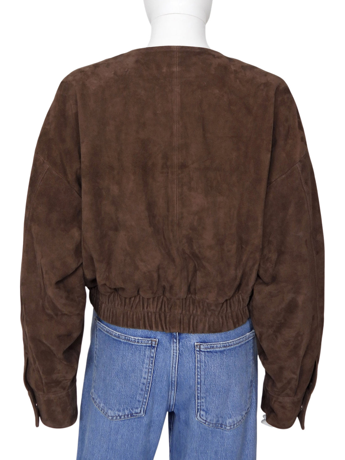 SRG Sofia Ritchie Grainge Brown Danica Suede Crop Jacket - M