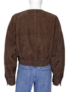 SRG Sofia Ritchie Grainge Brown Danica Suede Crop Jacket - M