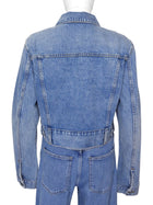 Khaite Blue Rizzo Denim Crop Jacket - L