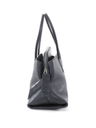 The Attico Medium La Passeggiata Slate Grey Leather Tote Bag