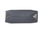 The Attico Medium La Passeggiata Slate Grey Leather Tote Bag