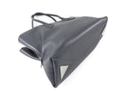 The Attico Medium La Passeggiata Slate Grey Leather Tote Bag