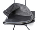 The Attico Medium La Passeggiata Slate Grey Leather Tote Bag
