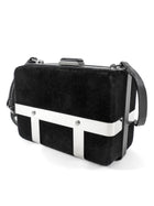Alexander McQueen Black Velvet Caged Box Bag