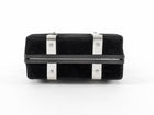 Alexander McQueen Black Velvet Caged Box Bag