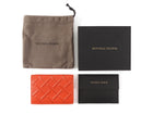 Bottega Veneta Orange Leather Embossed Bifold Card Holder