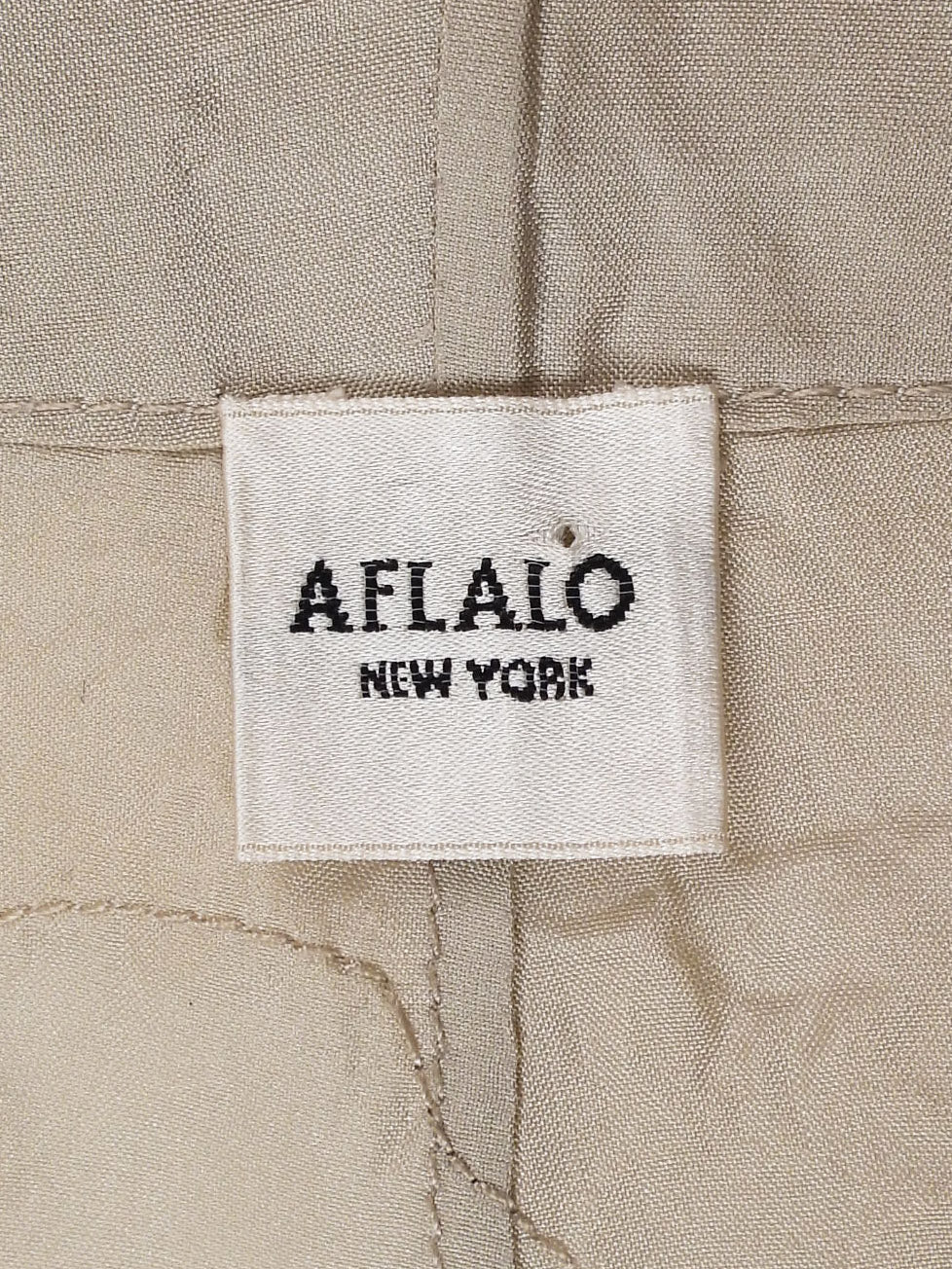 Aflalo Beige Corin Organza Silk Lace Drawstring PJ Pants -  S