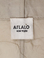 Aflalo Beige Corin Organza Silk Lace Drawstring PJ Pants -  S