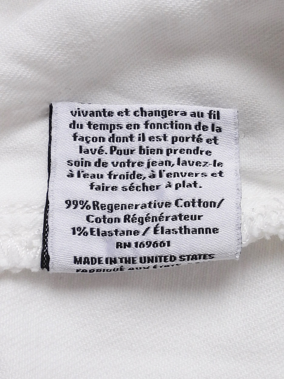 Jamie Haller White High Straight Denim Jeans - 27