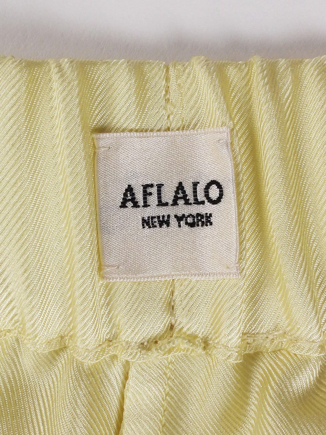 Aflalo Yellow Silk Wide Cropped Maroc PJ Pants - S