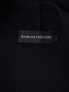 Scanlon Theodore Black Double Knit Wrap Jacket - S