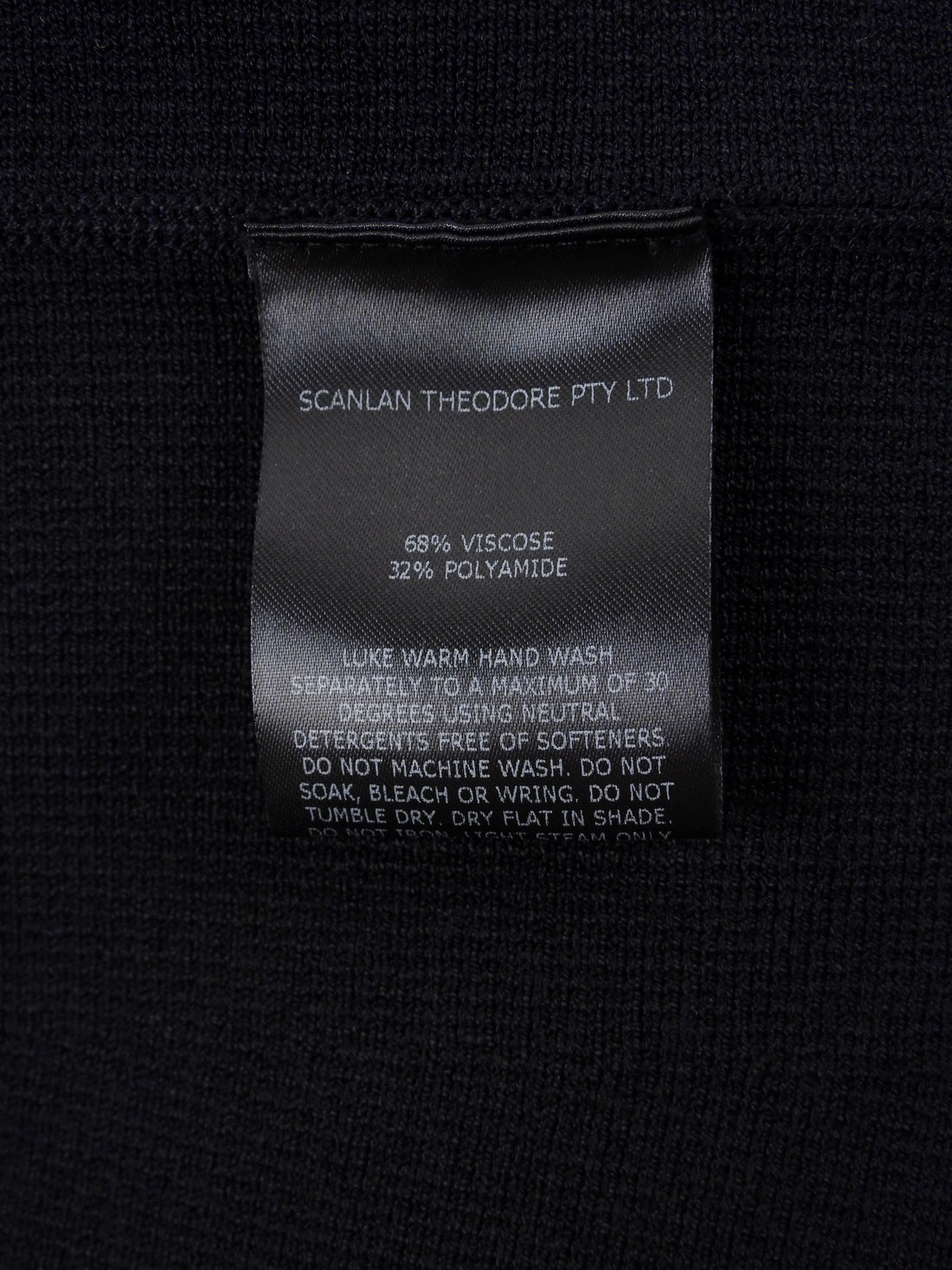 Scanlon Theodore Black Double Knit Wrap Jacket - S