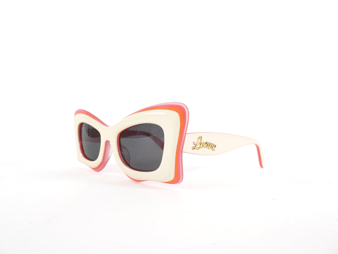 Loewe x Paula's Ibiza Pink Ivory Butterfly Sunglasses