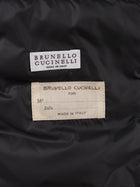 Brunello Cucinelli Charcoal Light Down Quilt Monili Jacket -  M / 44