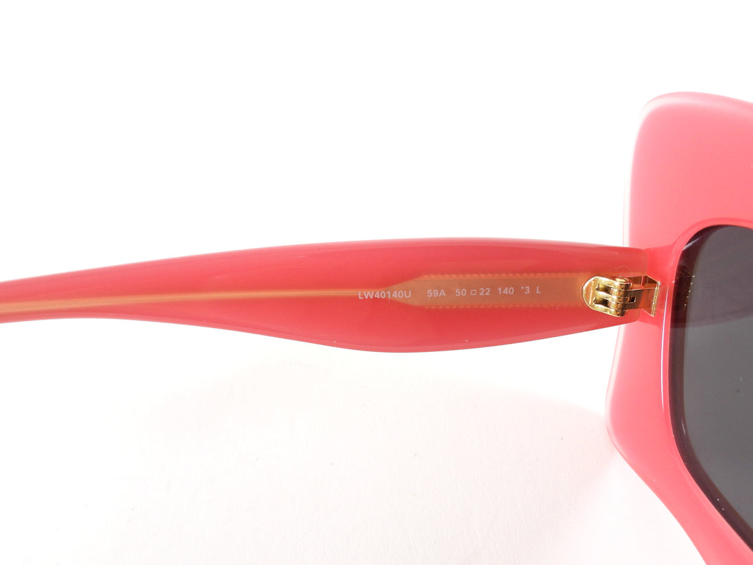 Loewe x Paula's Ibiza Pink Ivory Butterfly Sunglasses