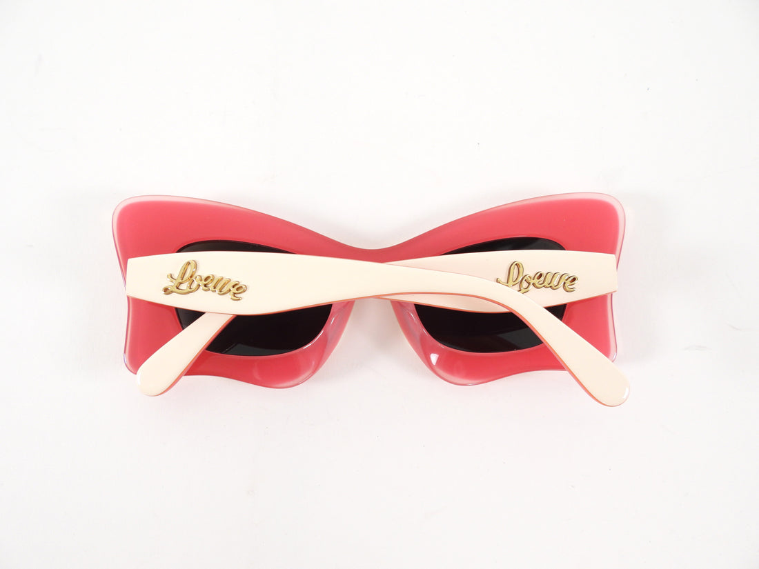 Loewe x Paula's Ibiza Pink Ivory Butterfly Sunglasses