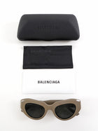 Balenciaga Taupe Acetate Cat Eye Sunglasses BB0236S