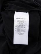 Another Tomorrow Black Stretch Jersey Long Knotted Waist Dress - M