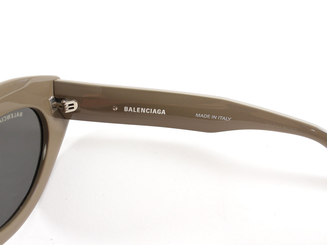 Balenciaga Taupe Acetate Cat Eye Sunglasses BB0236S