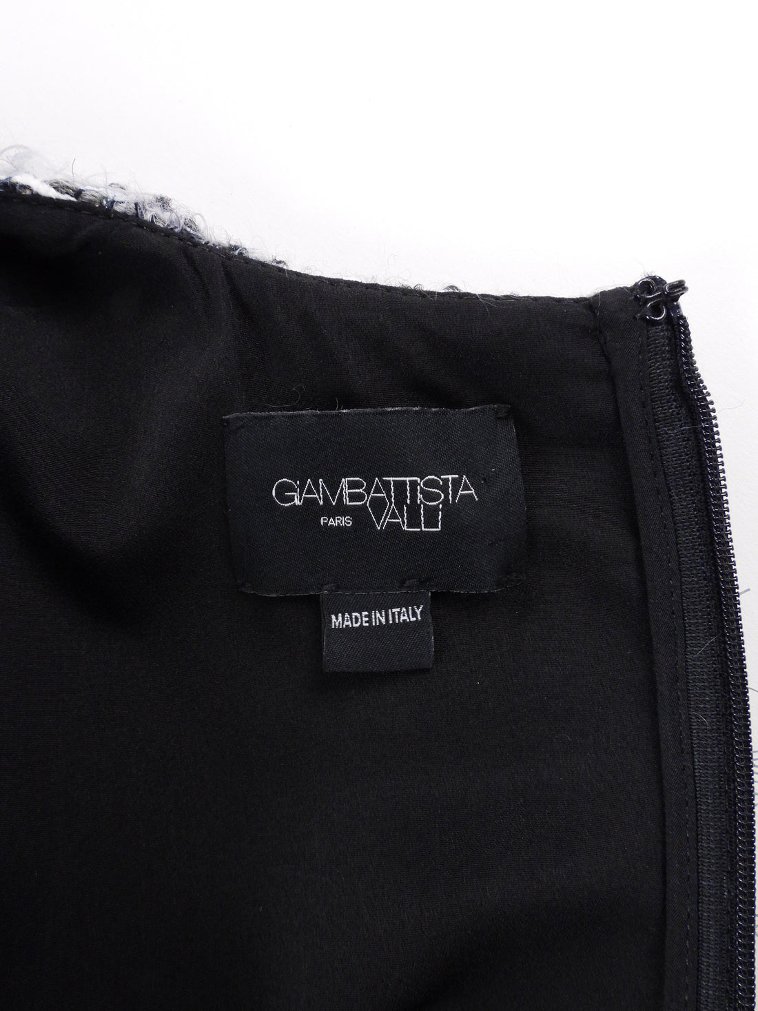 Giambattista Valli Grey Tweed Logo Button Long Sleeve Short Dress -  IT 44