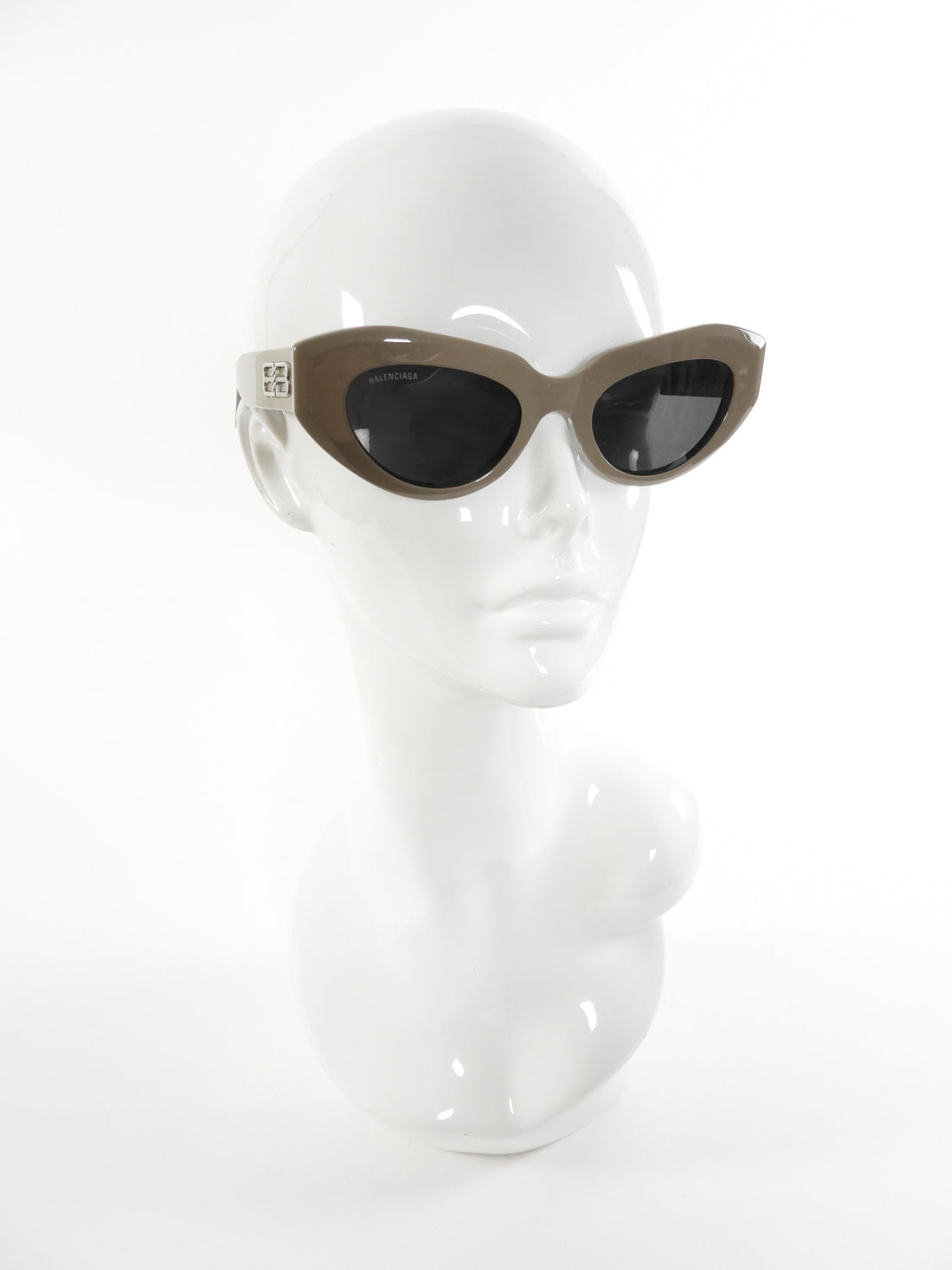 Balenciaga Taupe Acetate Cat Eye Sunglasses BB0236S