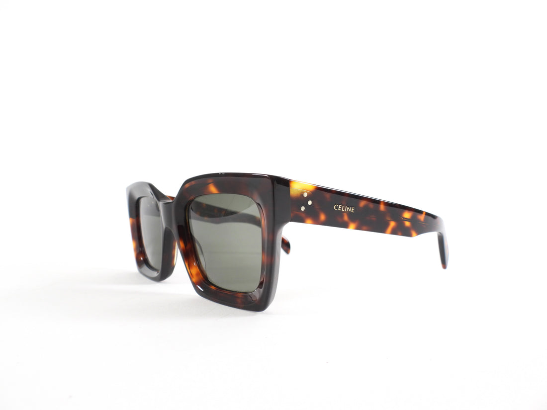 Celine CL40130 Dark Brown Tortoise Square Sunglasses