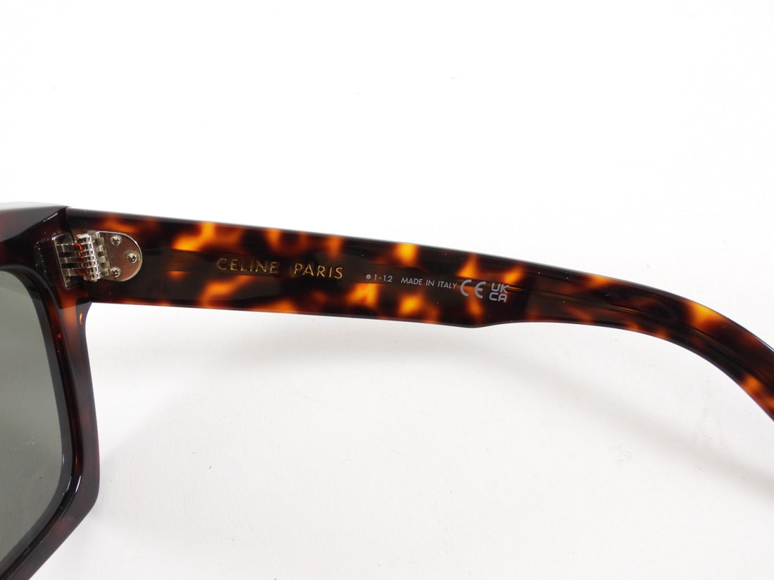Celine CL40130 Dark Brown Tortoise Square Sunglasses