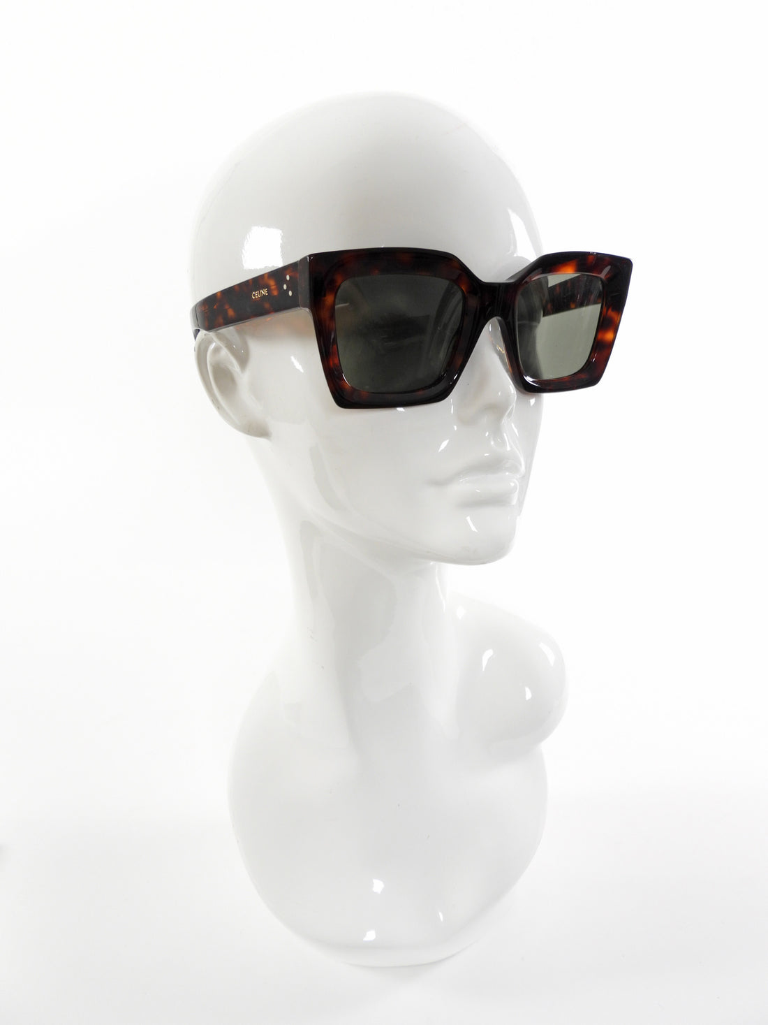 Celine CL40130 Dark Brown Tortoise Square Sunglasses