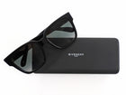 Givenchy Black Square Acetate Logo Sunglasses