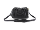 Alexander Wang Black Leather Mini Rockie Barrel Bag with Studs