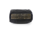 Alexander Wang Black Leather Mini Rockie Barrel Bag with Studs