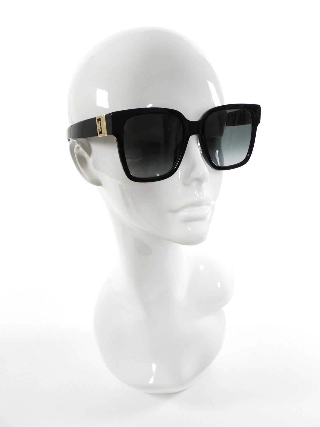 Givenchy Black Square Acetate Logo Sunglasses