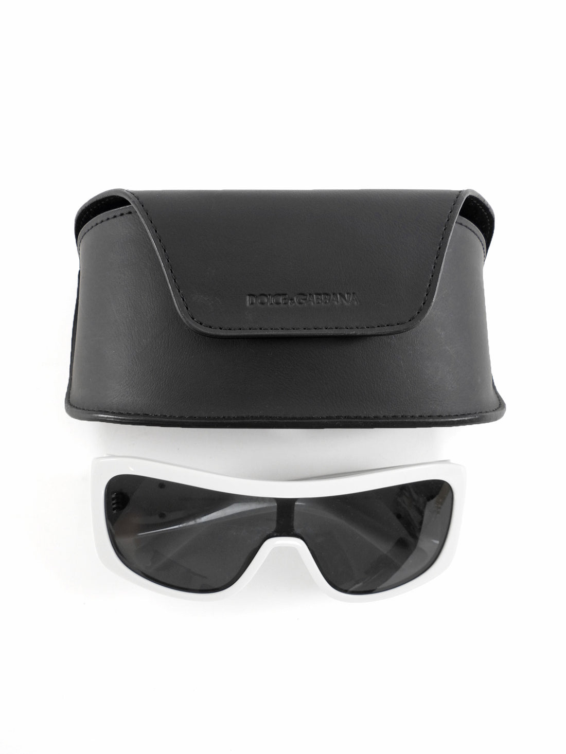 Dolce & Gabbana White Rectangular Frame Sunglasses 4454