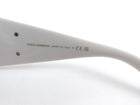 Dolce & Gabbana White Rectangular Frame Sunglasses 4454