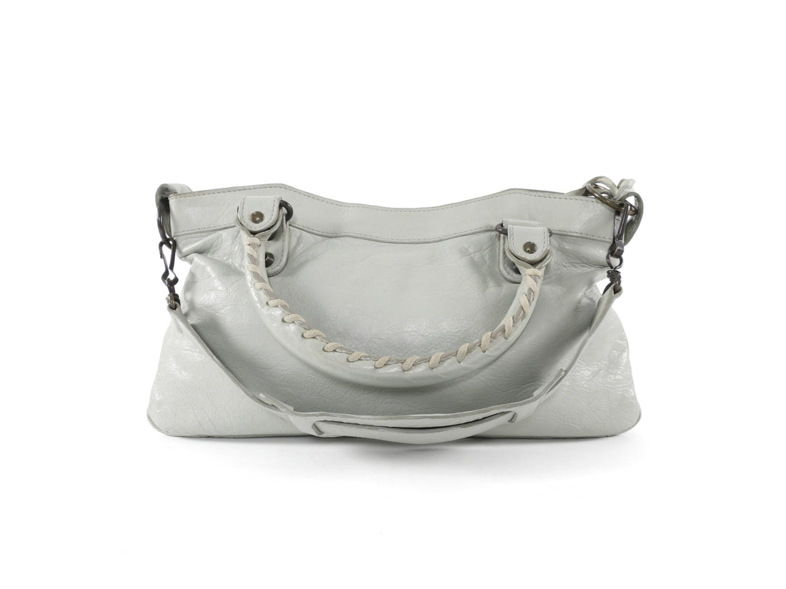 Balenciaga Light Dove Grey Leather The First Bag