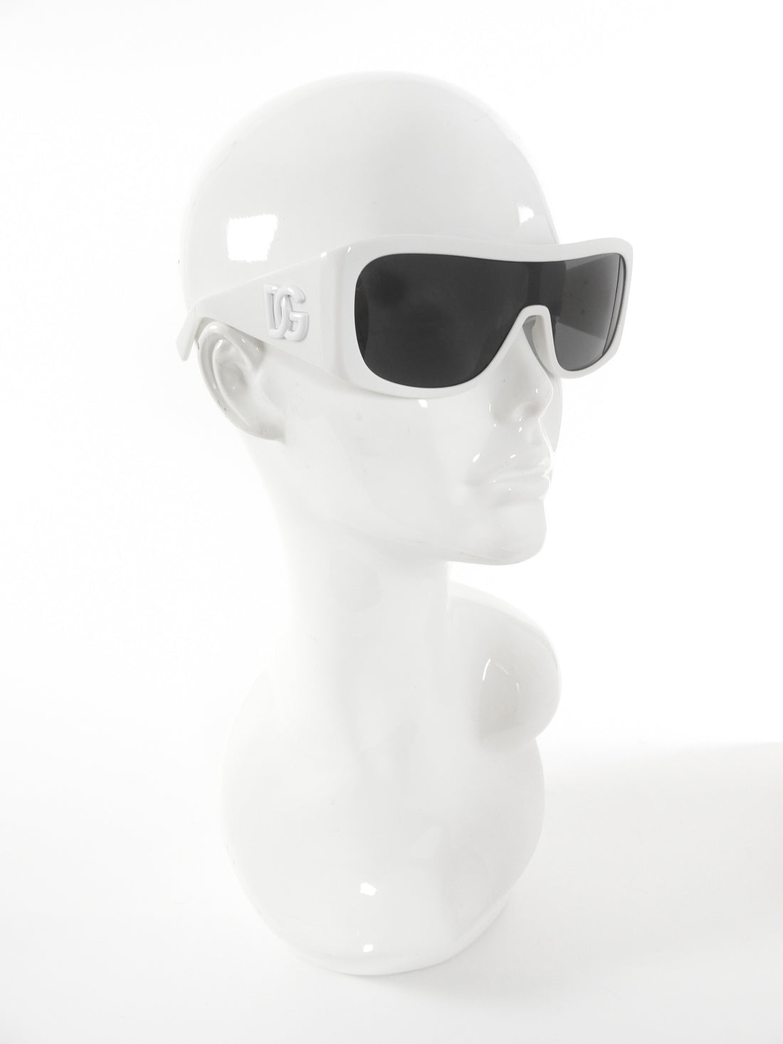 Dolce & Gabbana White Rectangular Frame Sunglasses 4454