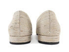 Loro Piana Beige Rebecca Cap Toe Fabric Pointed Ballet Flats - 37.5