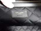 Saint Laurent Black Leather Quilted Large ES Travel Overnight Bag