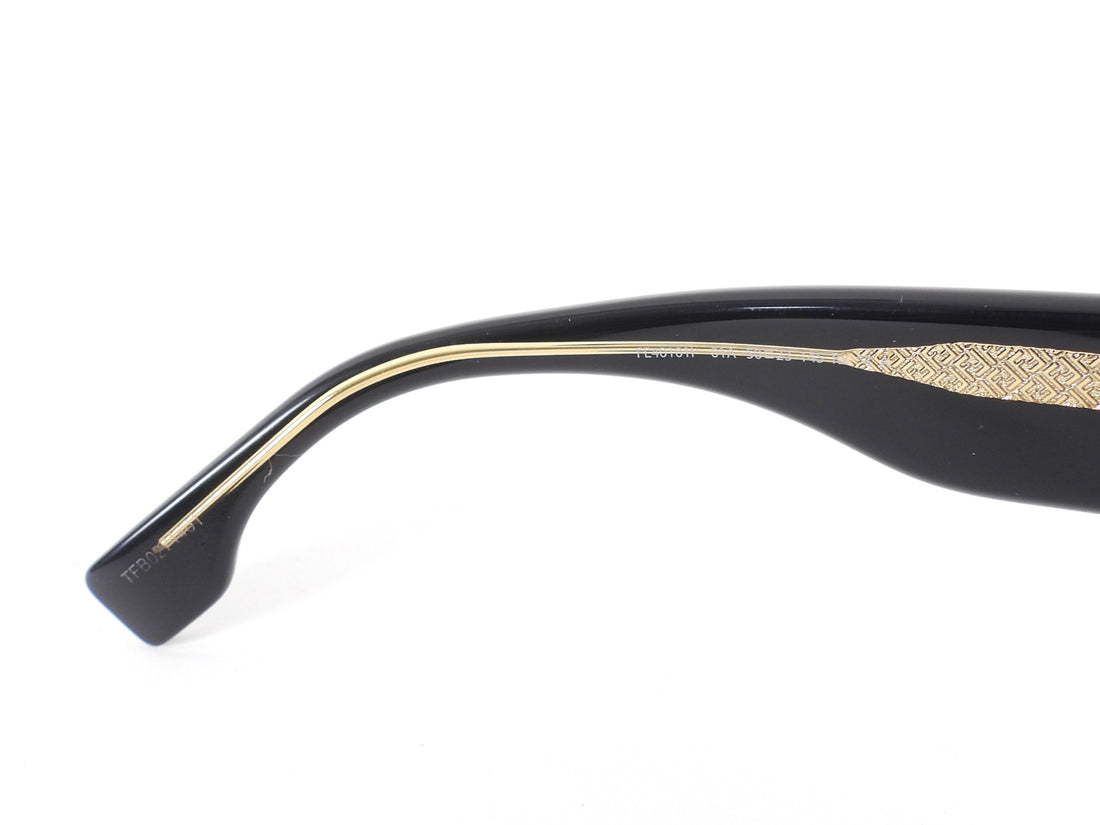 Fendi Black Large Square Acetate Sunglasses