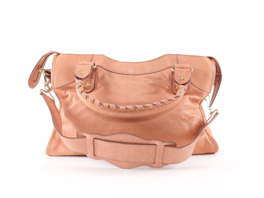 美品　BALENCIAGA The City 115748 Bag Salmon Classic City 115748