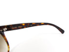 Celine Brown Rounded Cat EyeTortoise Havana Sunglasses CL40204F