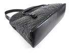 Saint Laurent Black Leather Quilted Large ES Travel Overnight Bag