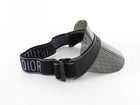 Christian Dior Black and Grey Mirrored Oblique Club Visor