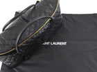 Saint Laurent Black Leather Quilted Large ES Travel Overnight Bag
